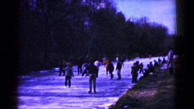 1961: snow playing is seen HAGERSTOWN, MARYLAND