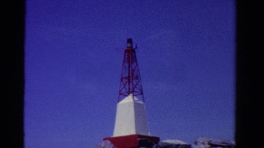 1958: classic ocean lighthouse shoreline building boating ensues MINNESOTA