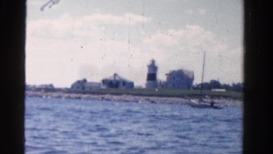 1958: view of lighthouse from the sea MINNESOTA