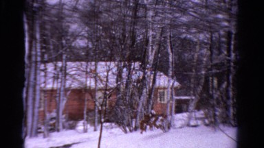 1958: winter snow wooded cabin quaint style wonderful home. MINNESOTA
