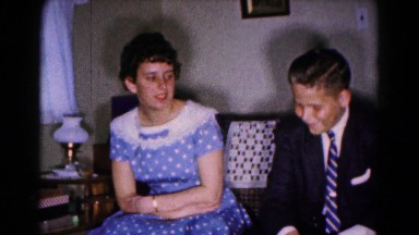 1961: Couple Walking Happily in Hagerstown, Maryland
