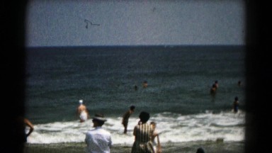 1961: beach scene is seen HAGERSTOWN, MARYLAND