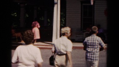 1961: family is seen going on trip with small child HAGERSTOWN, MARYLAND