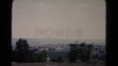 1961: scanning country landscape from the window of moving vehicle HAGERSTOWN