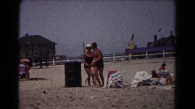 1961: beach scene is seen HAGERSTOWN, MARYLAND