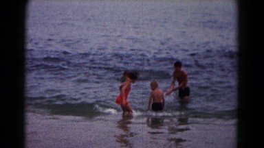 1961: people enjoying the beach on beautiful afternoon. HAGERSTOWN, MARYLAND