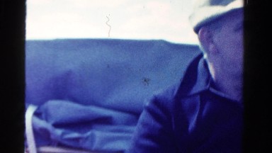 1958: Two People Fishing on a Lake in Minnesota