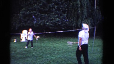 1958: father is seen playing with children MINNESOTA