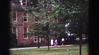 1964: fancy college campus style academic buildings in summer time WILLIAMSBURG