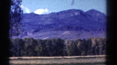 1967: moving shot of an outdoor mountain setting COLORADO
