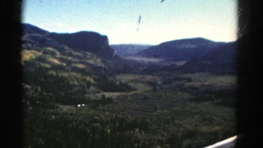1967: mountain area is seen traveling by road COLORADO
