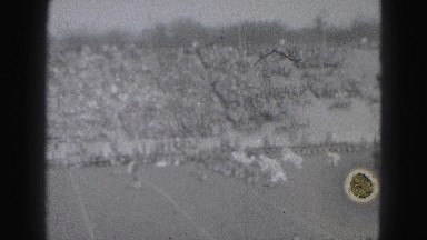 1946: engaging american football match with cheering fans HARRISBURG