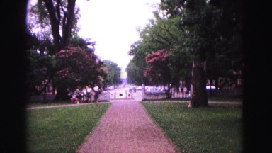 1964: Vehicles Moving to and Fro Near Park in Jamestown, Virginia