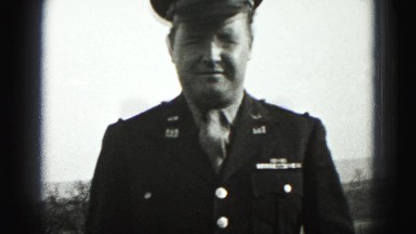1946: military man in uniform adjusting his jacket and tie HARRISBURG