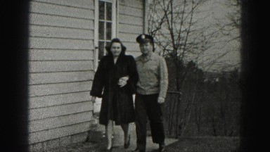 1946: couple is seen walking happily HARRISBURG
