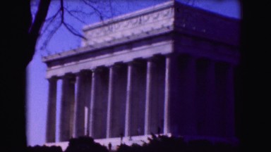 1946: lincoln memorial national monument classic cars parked outside WASHINGTON