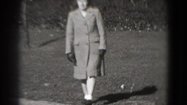 1946: lady walking towards making flying kiss WASHINGTON, DC