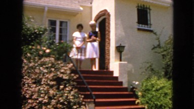 1963: women are seen in beautiful dresses CALIFORNIA