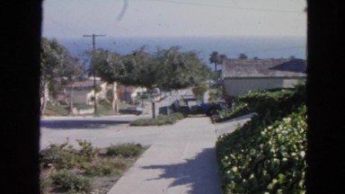 1963: view of private house and street CALIFORNIA