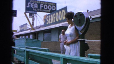 1963: excursion in the old city with seafood in the background CALIFORNIA