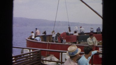 1963: people on the fairy CALIFORNIA