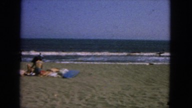1963: surfers at the beach CALIFORNIA