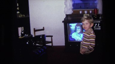 1975: television set is seen CALIFORNIA