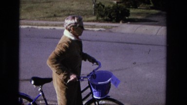 1975: never too old to learn how to ride. CALIFORNIA