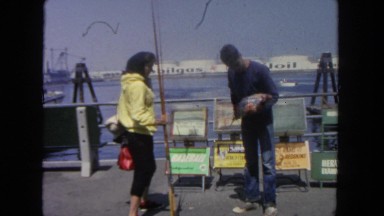 1962: beach scene is seen SAN PEDRO, CALIFORNIA