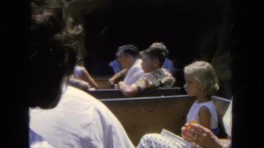1962: picnic in forest area is seen SAN PEDRO, CALIFORNIA