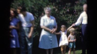 1947: family is seen going on trip with small child MIDDLETOWN