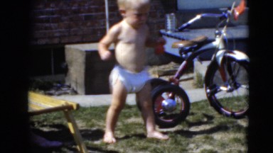 1947: toddlers is seen on cycle MIDDLETOWN