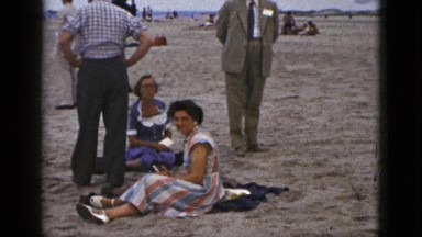 1953: beach scene is seen CALIFORNIA