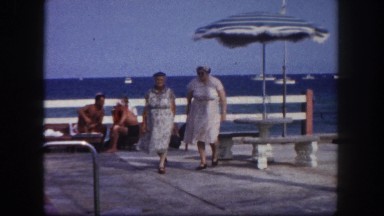 1960: beach scene is seen FLORIDA