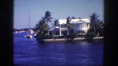 1960: coastal area is seen with tall trees FLORIDA
