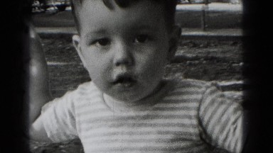 1947: little boy on the attraction MIDDLETOWN