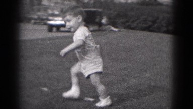1947: little boy s running to the car MIDDLETOWN