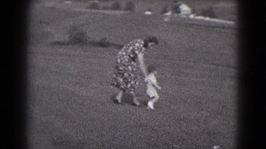1947: learn to walk along with mumma MIDDLETOWN