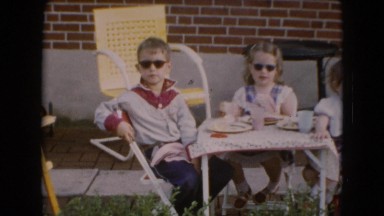 1947: children are seen having fun in garden area MIDDLETOWN