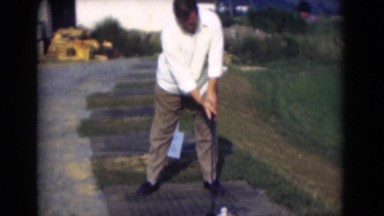 1947: man is seen beside car MIDDLETOWN