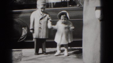 1949: children are seen having fun in garden area MIDDLETOWN