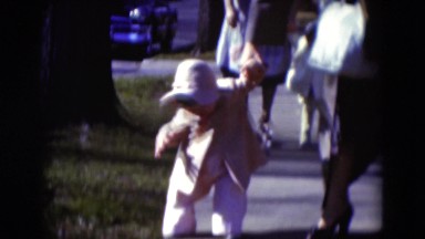 1949: woman and child walking MIDDLETOWN
