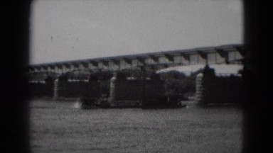 1949: bridge is seen from mountain area with greenery and trees MIDDLETOWN