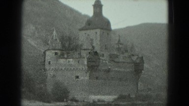 1951: Castle Seen from Car in Germany