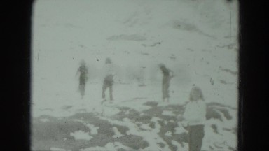 1951: Family Outing in Sandy Desert Area of Germany