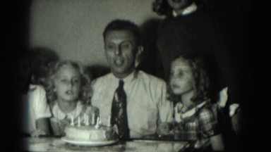 1951: birthday cake is seen GERMANY