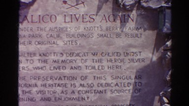 1966: an inscription is seen CALIFORNIA