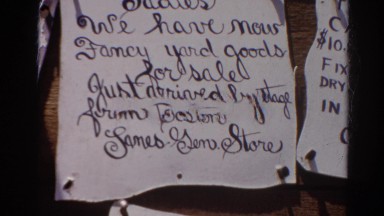 1966: advertisements on notice board CALIFORNIA
