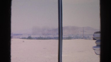 1966: view of mountains and small city CALIFORNIA