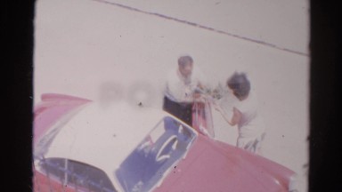 1966: man gets in car and drives away CALIFORNIA